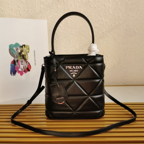 Prada bucket black bag