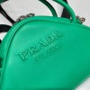 Prada Triangle Green Leather Bag