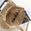 Prada small logo raffia tote