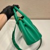 Prada Green Saffiano Leather Mini Galleria Tote Bag