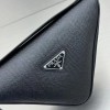 Prada Saffiano leather black belt bag