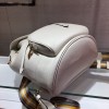 Prada Daino white leather backpack