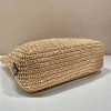 Prada large raffia tote bag