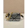 Prada Satin crystals black mini bag