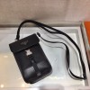 Prada Nylon and Saffiano Black Leather Smartphone Case