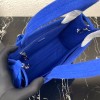 Prada Leather Tote Bag in blue 1bg382
