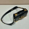 Prada Cahier black leather shoulder bag 1BD045