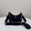 Prada Re-Edition 2005 Nylon Bag Black -Red 1BH204