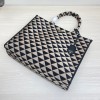 Prada Symbole jacquard fabric large bag
