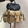 Prada Marble Gray/black Nylon Backpack 2VZ074