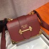 Prada Cahier red leather 1BD045 shoulder bag