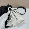 Prada Triangle White Leather Bag