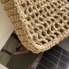 Prada small logo raffia tote