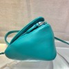 Prada Blue Triangular Padded Nappa Leather Crossbag