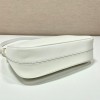 Prada Saffiano White Leather Shoulder Bag