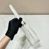 Prada Saffiano White Leather Shoulder Bag