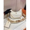 Prada Re-Edition 2005 Saffiano white leather bag 1BH204