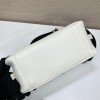 Prada Triangle White Leather Bag