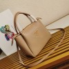 Prada Small beige leather handbag 1BC145