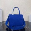 Prada Leather Tote Bag in blue 1bg382