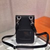 Prada Nylon and Saffiano Black Leather Smartphone Case