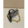 Prada Satin crystals black mini bag