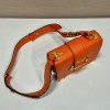 Prada Cahier orange leather shoulder bag 1BD045