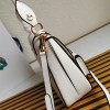 Prada Saffiano White Leather Medium Sidonie Bag 1BN005