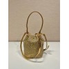 Prada satin crystals mini bag