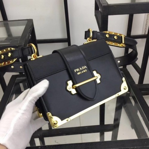 Prada Cahier Bag 1BD045 Black