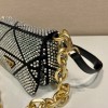 Prada Satin crystals black mini bag