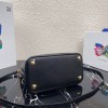 Prada Saffiano Top Handle Bag Black 1BN012