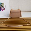 Prada Saffiano Beige Leather Bag