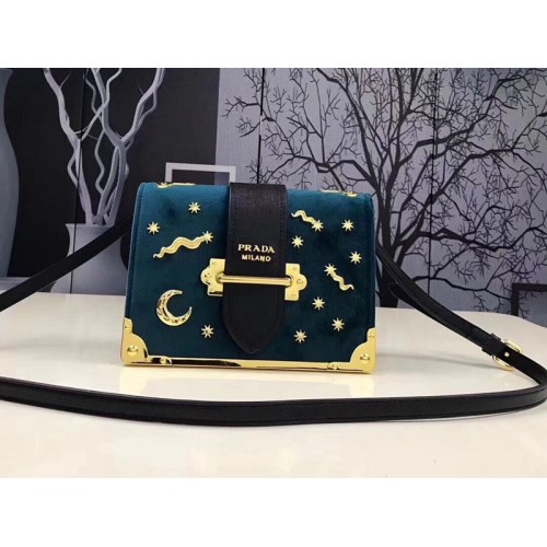 Prada cahier bag blue shoulder bag