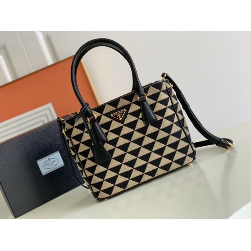 Prada Small Prada Galleria jacquard fabric bag