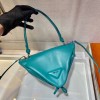 Prada Blue Triangular Padded Nappa Leather Crossbag