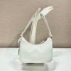 Prada Saffiano White Leather Shoulder Bag