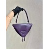 Prada Purple Triangular Padded Nappa Leather Crossbag