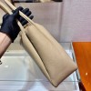 Prada medium logo-plaque beige tote bag