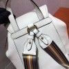 Prada Daino white leather backpack