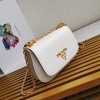 Prada Saffiano White Leather Bag
