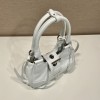 Prada Moon padded white nappa leather bag