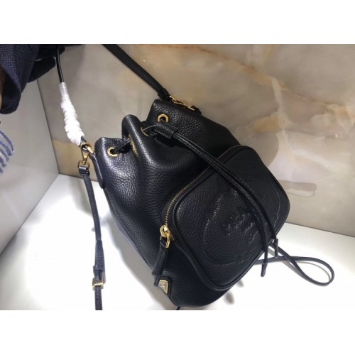 Prada calf leather bucket bag 1BH038