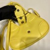 Prada Moon padded yellow nappa leather bag