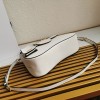 Prada Saffiano White Leather Medium Sidonie Bag 1BN005
