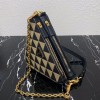 Prada Symbole leather and fabric mini bag