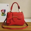 Prada Saffiano Red Leather Medium Sidonie Bag 1BN005