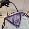 Prada Purple Triangular Padded Nappa Leather Crossbag