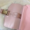 Prada Women Pocket Nylon Pink Leather Bag