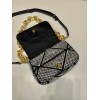 Prada Satin crystals black mini bag